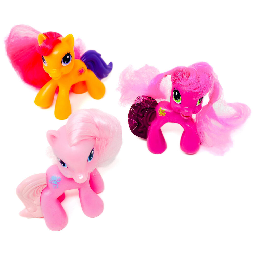 My Little Pony Mcdonald's 2009 G3.5 Pinkie Pie Cheerilee Scootaloo Horse Figures